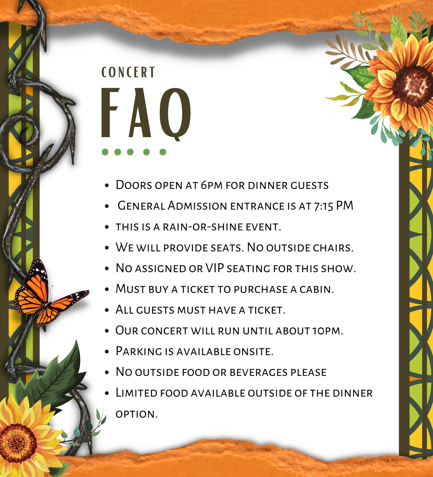 Concert FAQ